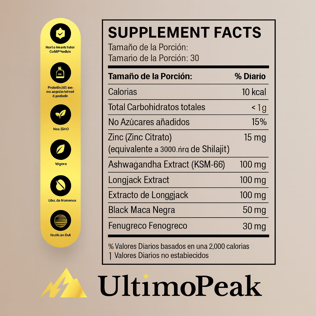 Gomitas de Shilajit puro ULTIMOPEAK™